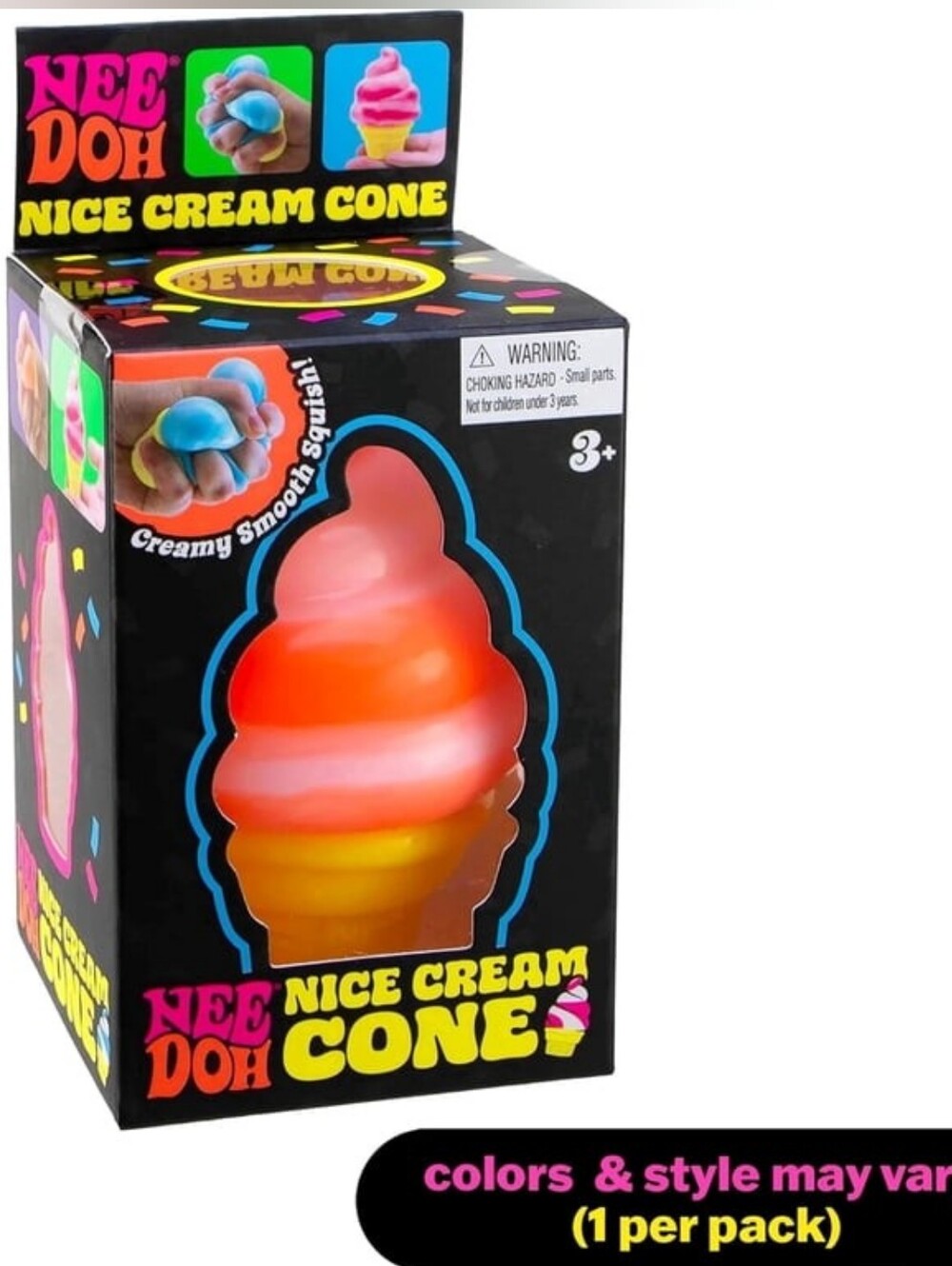 NeeDoh® Nice Cream Cone Rare Collectible Squishy Toy Fidget Sensory Mystery Box